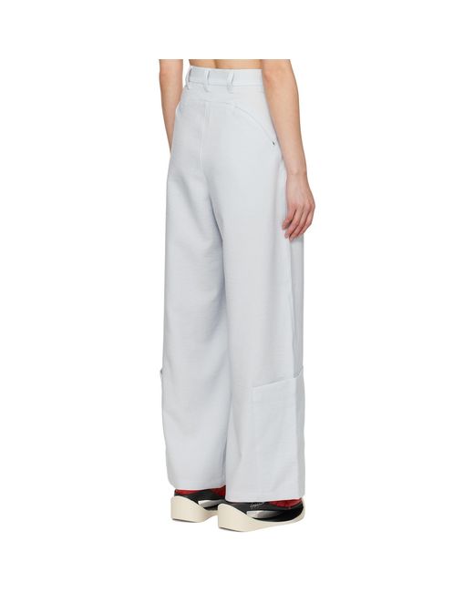Y-3 Black Sport Uniform Wide-Leg Trousers