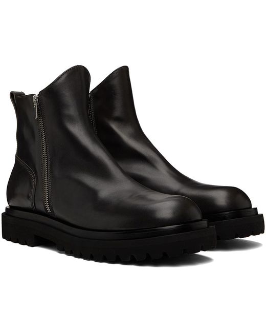 Officine Creative Black Ultimate 005 Boots for men