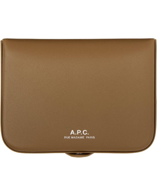 A.P.C. Natural Josh Coin Wallet for men