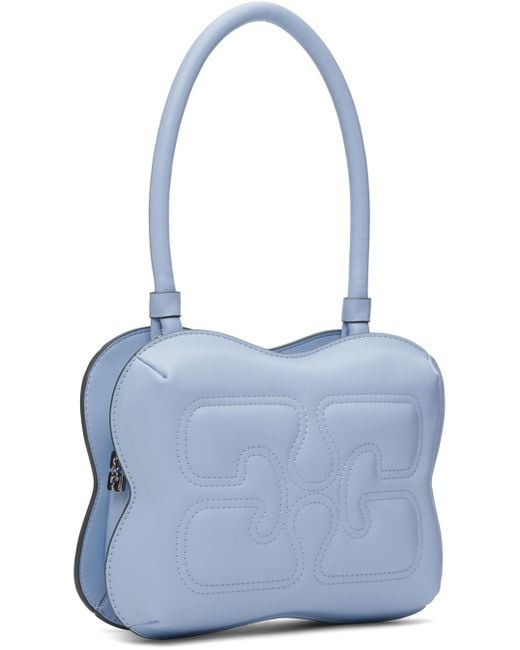 Ganni Butterfly Bag in Blue | Lyst