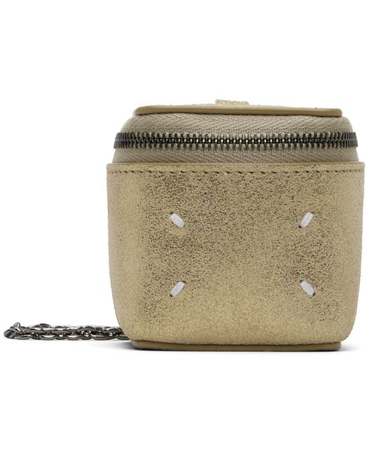 Maison Margiela Metallic Mini Cube Chain Bag