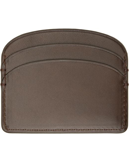A.P.C. Green Demi-Lune Card Holder