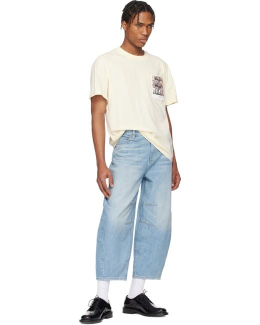 Helmut Lang Multicolor Off- Building Postcard T-Shirt for men