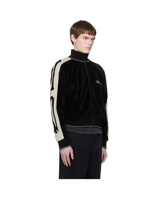 Amiri Black Bones Track Jacket for men