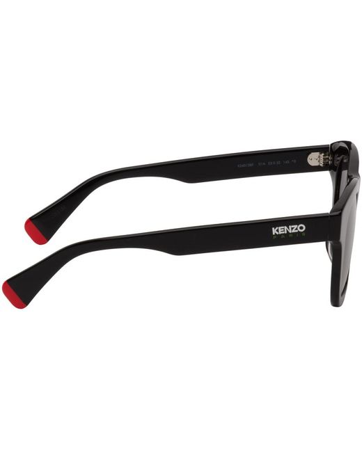 KENZO Black Paris Square Sunglasses for men