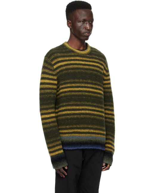 PS by Paul Smith Black Multicolor Stripe Sweater for men