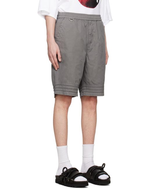 Undercoverism Gray Drawstring Shorts for men