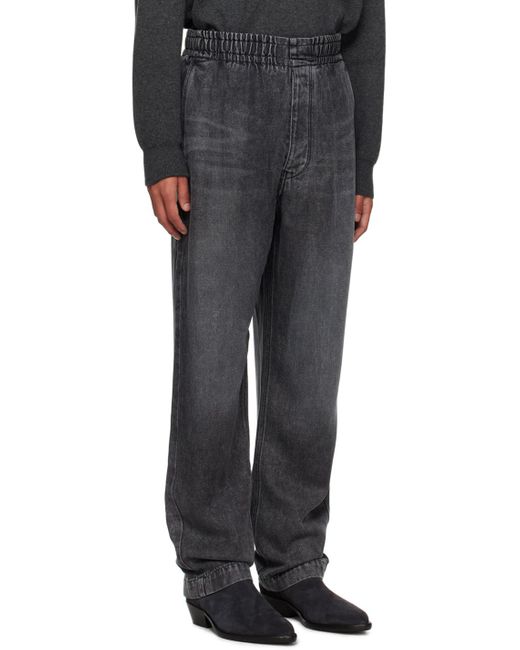 Isabel Marant Black Gray Timeo Trousers for men