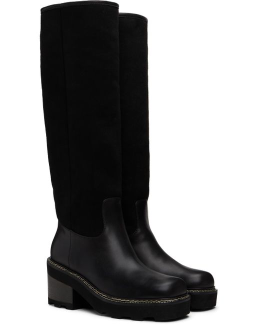 Gabriela Hearst Black Shearling Vylos Boots