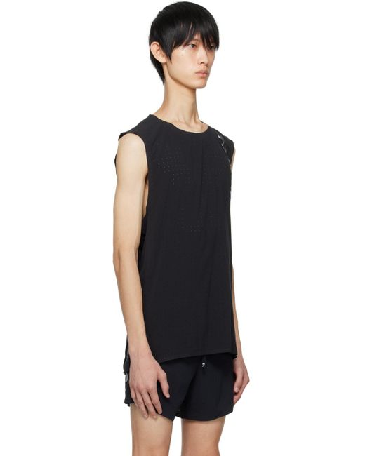 Y-3 Black Perforated Tank Top for men