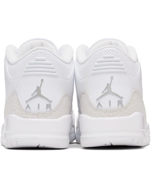 Nike Black Air Jordan 3 Retro Sneakers for men