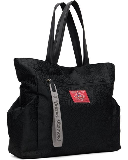 メンズ Vivienne Westwood ブラック ミディアム Henry トートバッグ Black