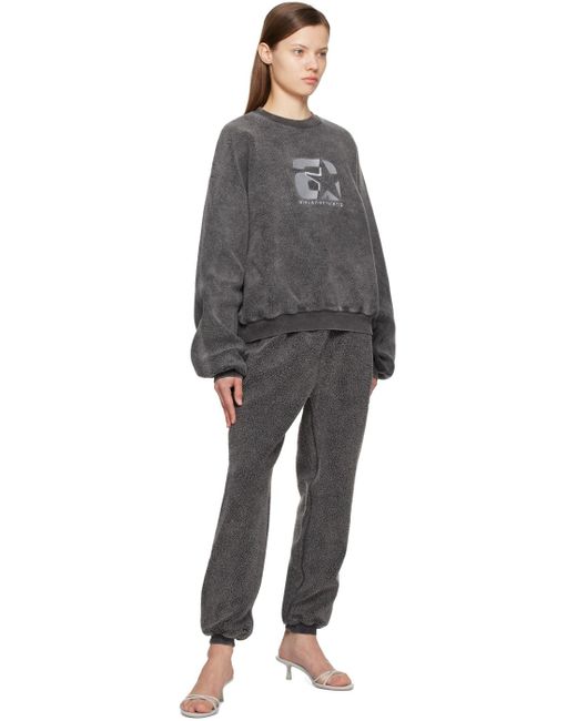 Alexander Wang グレー Sporty ラウンジパンツ Black