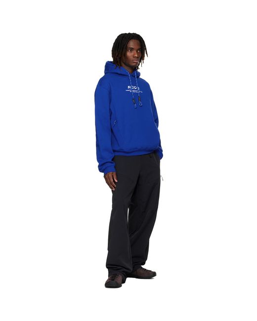 RCOS Blue Script Hoodie for men