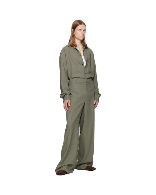 Calvin Klein Green Taupe Eric Trousers for men