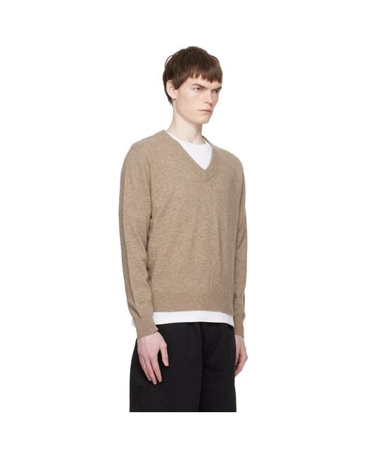 Entire studios Black Knit V Neck Sweater for men