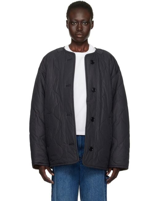 Isabel Marant Nesmae Reversible Coat in Blue Lyst