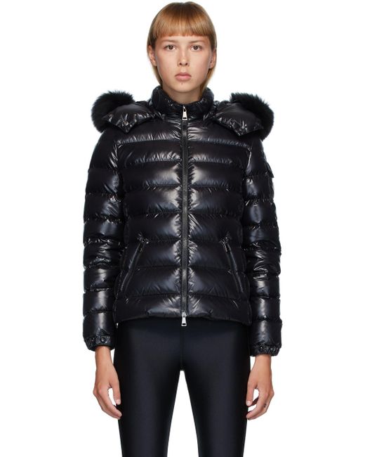 Moncler Badyfur Fur-trim Puffer Jacket in Black - Save 35% | Lyst