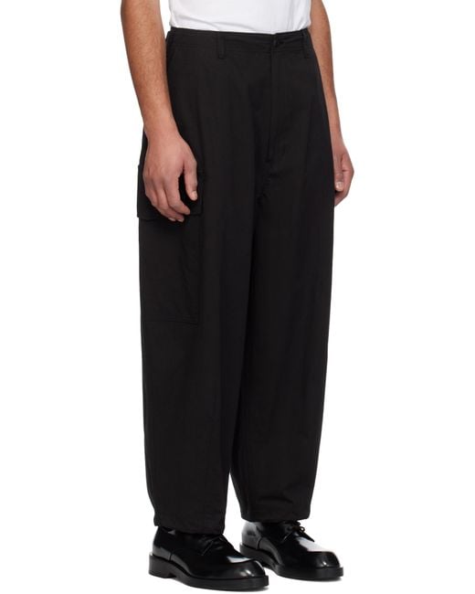Comme des Garçons Black Cotton Compact Weather Cargo Pants for men