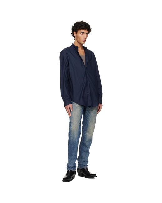 Balmain Blue Straight-Cut Jeans for men