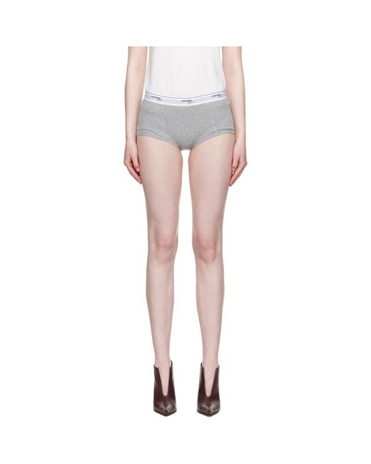 HOMMEGIRLS Black Ribbed Jersey Boy Briefs