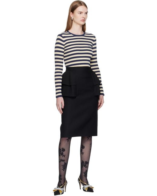 Valentino Black Cotton T-Shirt