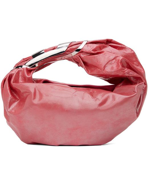 Petit sac rose à poignée à ferrure à logo DIESEL en coloris Red