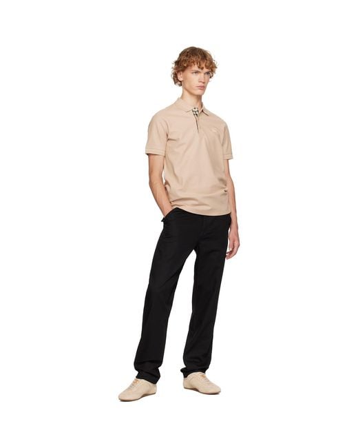 Burberry Natural Cotton Polo for men