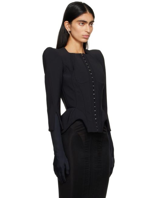 Mugler Black Curvy Jacket