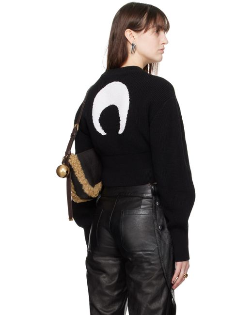 MARINE SERRE Black Core Sweater