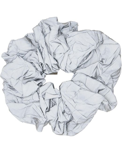MM6 by Maison Margiela Blue Reflective Scrunchie