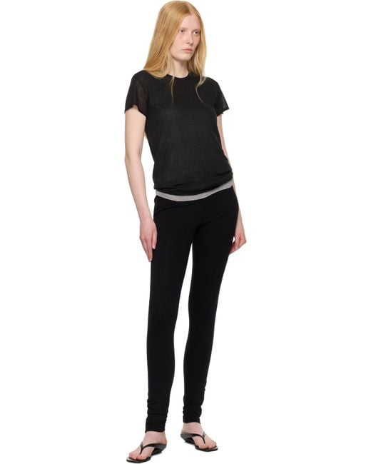 Totême  ブラック ジップ レギンス Black