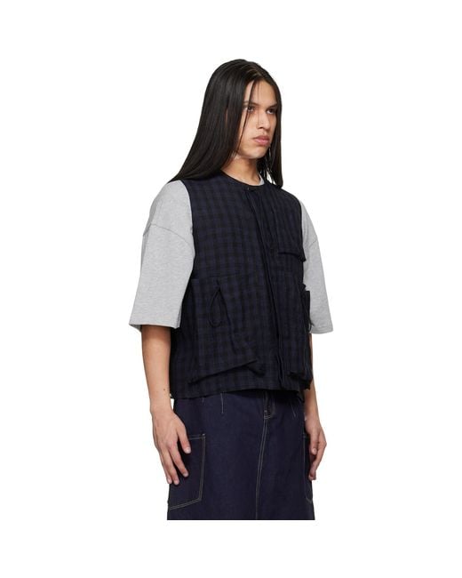 Toogood Blue 'The Roper' Vest for men