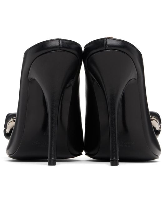 Pushbutton Black Coin Purse Pointy Heels