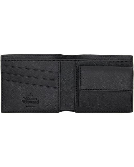 Vivienne Westwood Black Coin Pocket Wallet for men