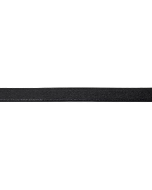 Andersons Black Old School Classic Stitch Trimmed Belt for men