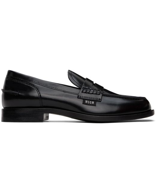 MSGM Black Classic Loafers