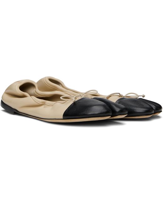 Christen Black Ssense Exclusive & Tabi Stretch Ballerina Flats