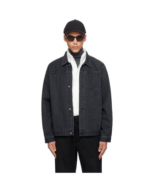 Nanamica Black Short Denim Jacket for men