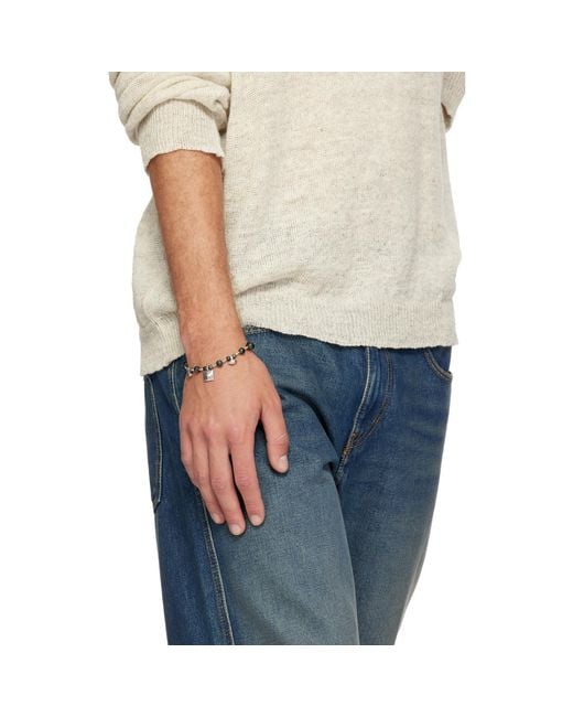 Isabel Marant Metallic Bead Bracelet for men
