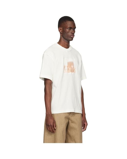Jacquemus Natural Off- 'The Paysan Short-Sleeve' T-Shirt for men