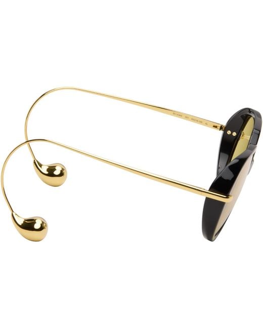 Bottega Veneta Black Drop Squared Sunglasses