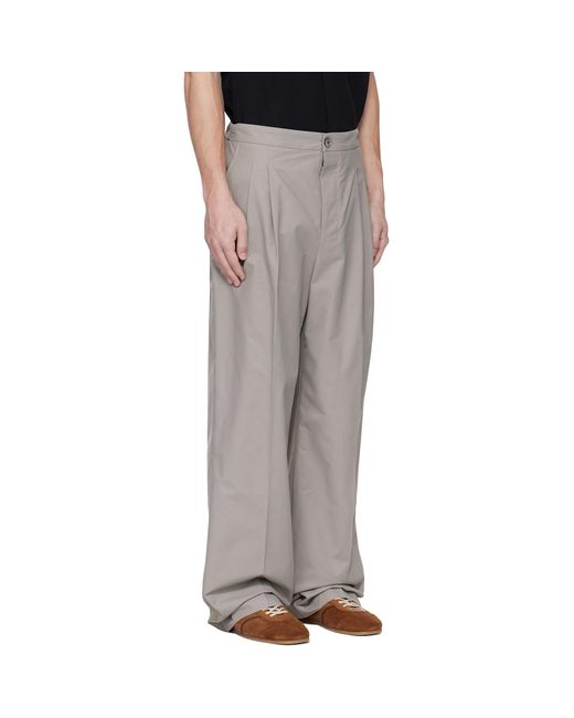 Pantalon Ample Gris AMI pour homme en coloris Black