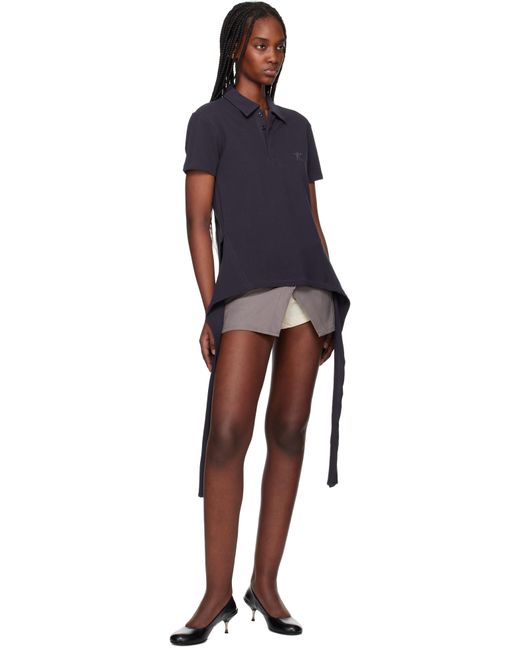 OPEN YY Black Layered Boxer Shorts Miniskirt