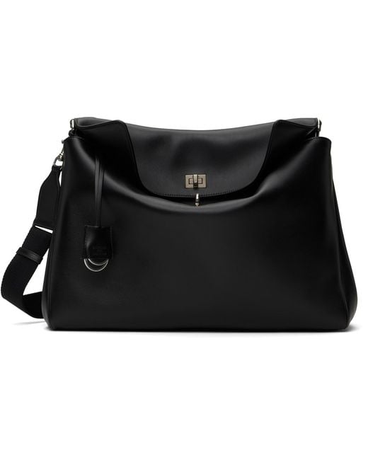 Balenciaga Black Rodeo Medium Messenger Bag for men