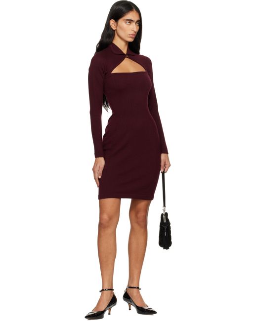 Vivienne Westwood Red Burgundy Pamela Minidress