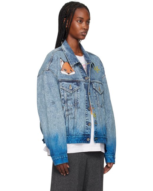 Doublet Blue Anime Denim Jacket