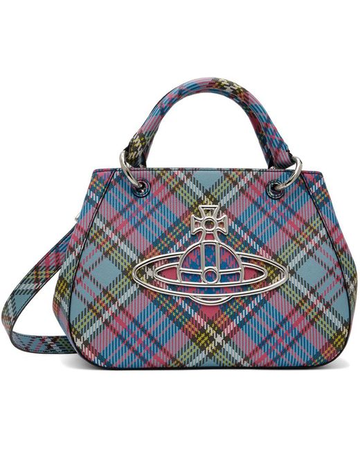 Vivienne Westwood Blue Multicolor Judy Shopper Bag for men