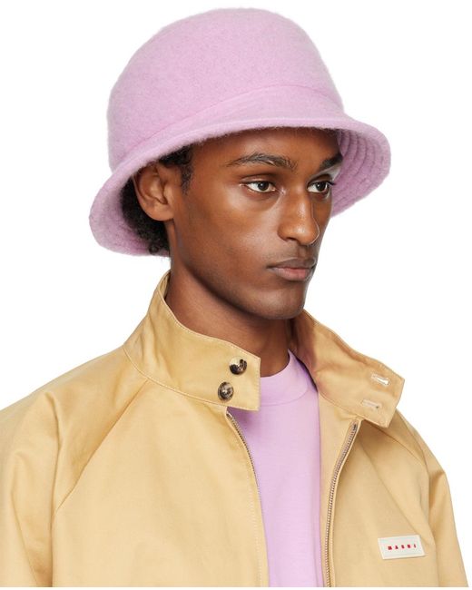 Chapeau bob rose en tricot feutré exclusif à ssense Marni pour homme en  coloris Rose | Lyst