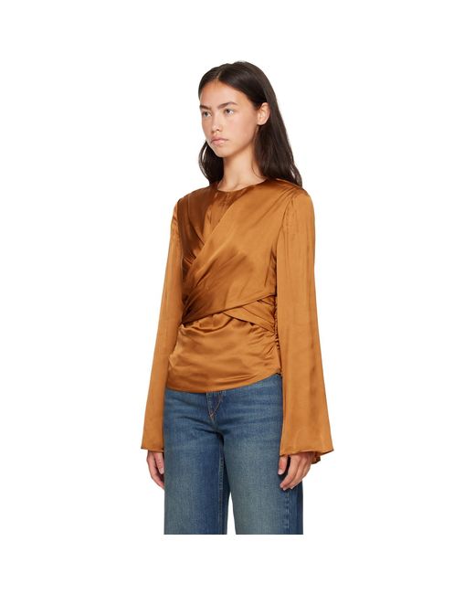 Isabel Marant Blue Tan Neame Blouse